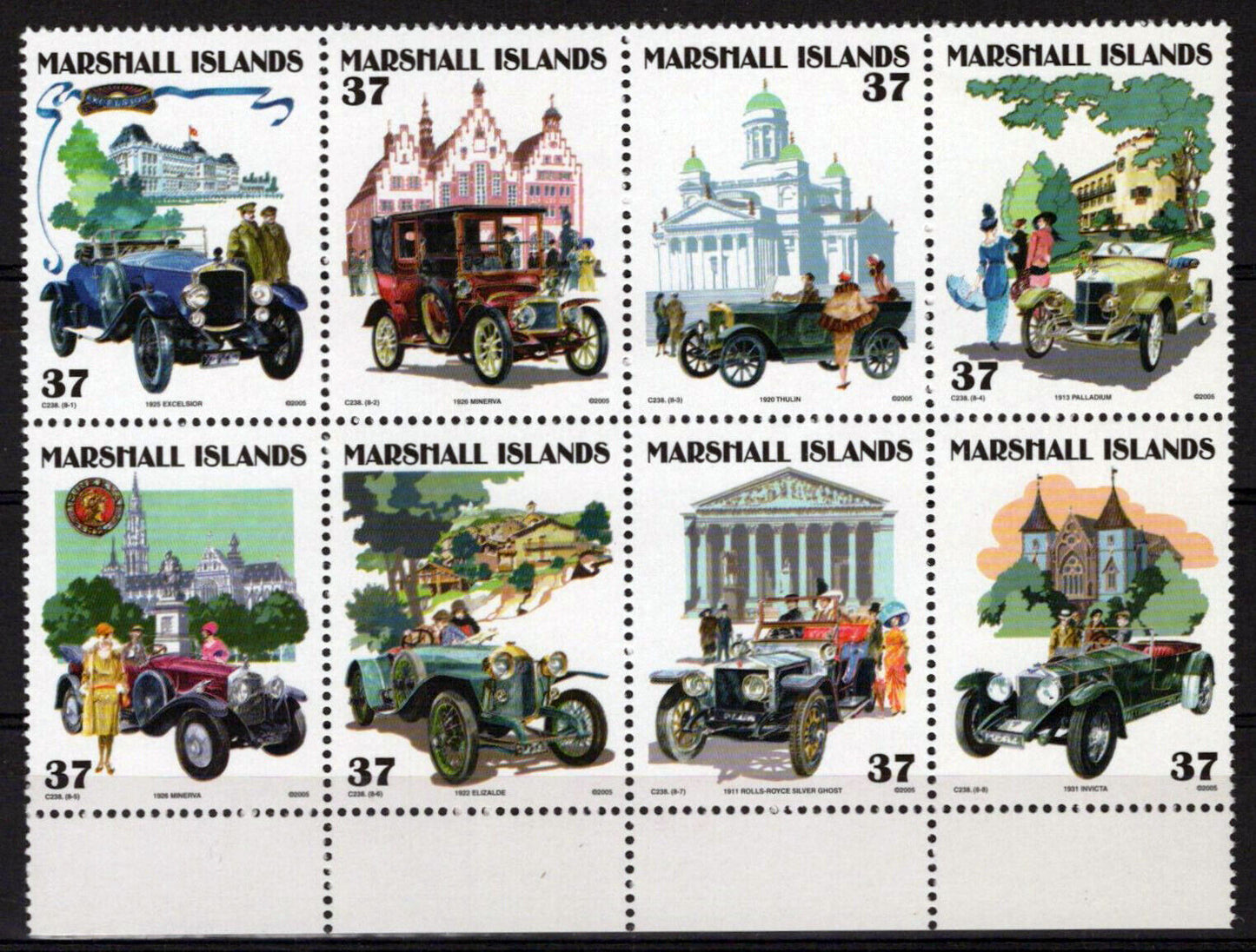 Marshall Islands 865 MNH Classic Cars Automobiles Zayix Stamps 090223SM75M