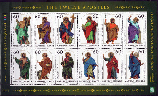 Marshall Islands 625 MNH The Apostles Christianity ZAYIX 092023SL33M