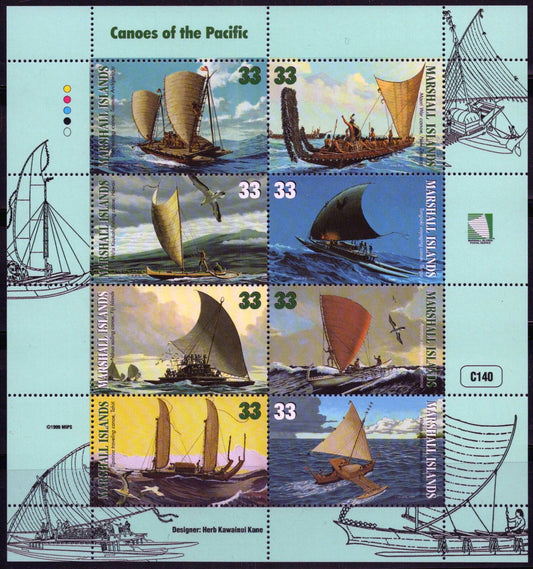 Marshall Islands 690 MNH Canoes of the Pacific ZAYIX 092023SL37M