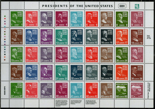 Marshall Islands 847 MNH U.S. Presidents Politicians ZAYIX 092023SL36M