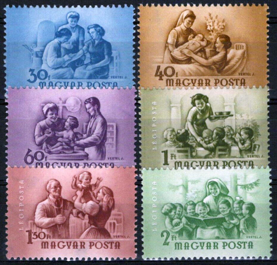 Hungary 1079-1081, C146-C148 MNH Medical Health Women 092023S179