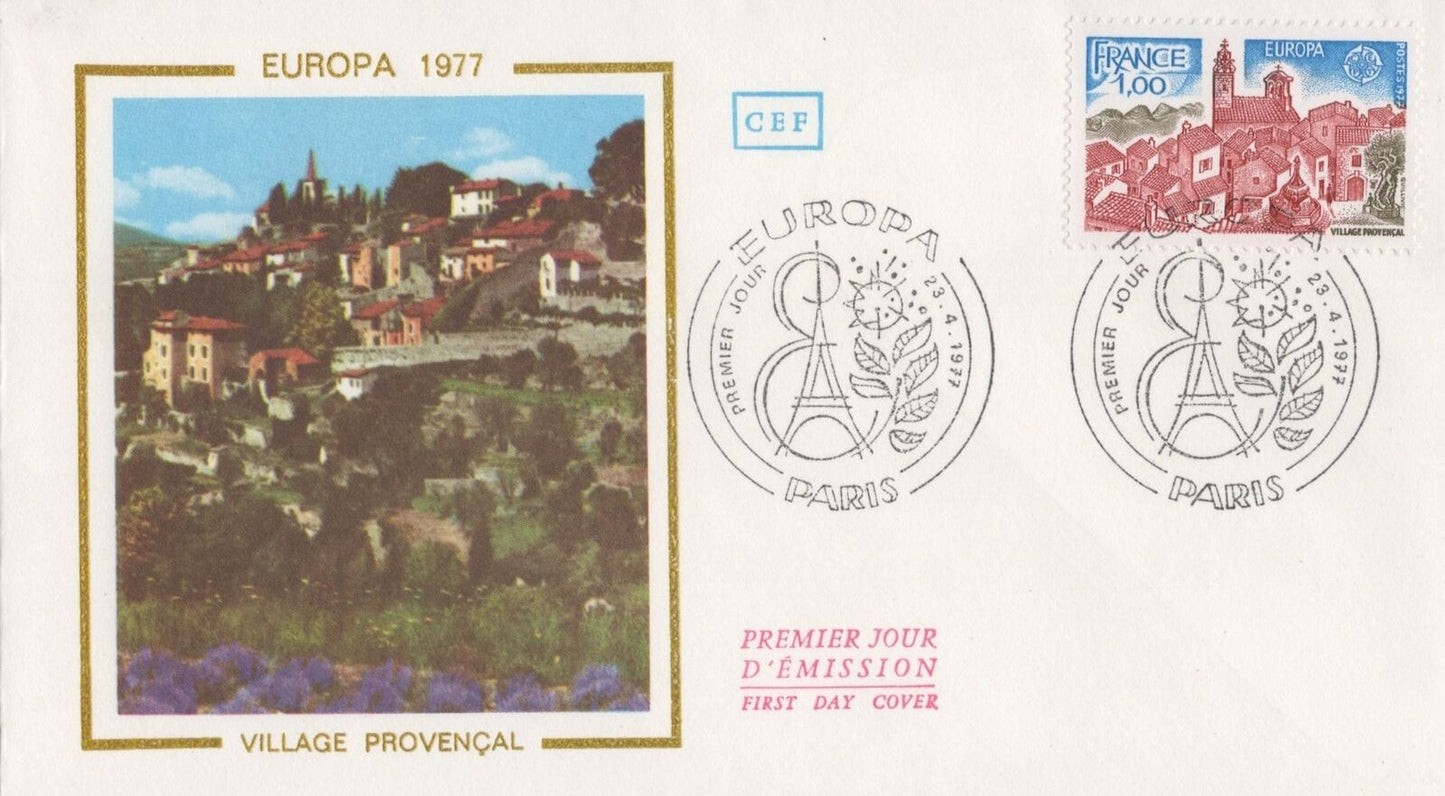 France First Day Cover FDC 1534 Europa CEPT Provincial Village 032323SM17