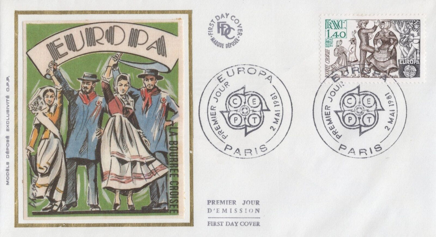 France 1737 FDC Modele Depose Folk Dance & Costumes Europa CEPT 032323SM25