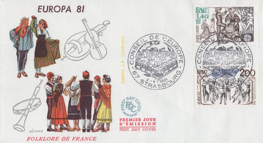 France 1737-1738 Courbevolo FDC Folk Dance Costumes Europa 032323SM26