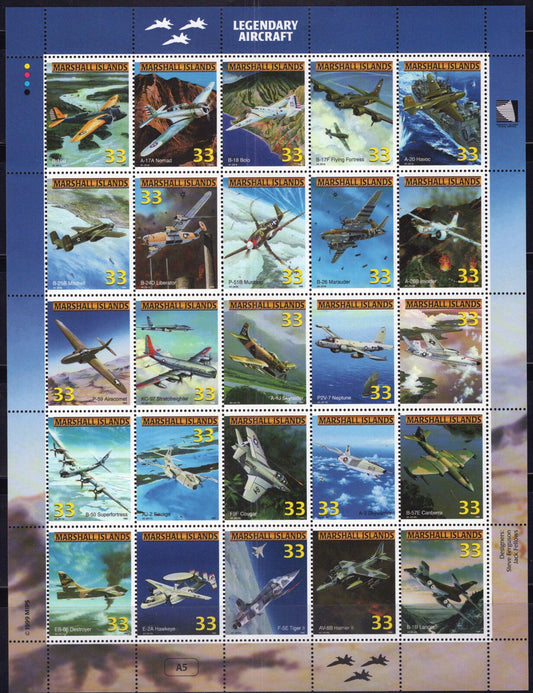 Marshall Islands 708 MNH Legendary Aircraft Aviation Planes ZAYIX 092023SL46M