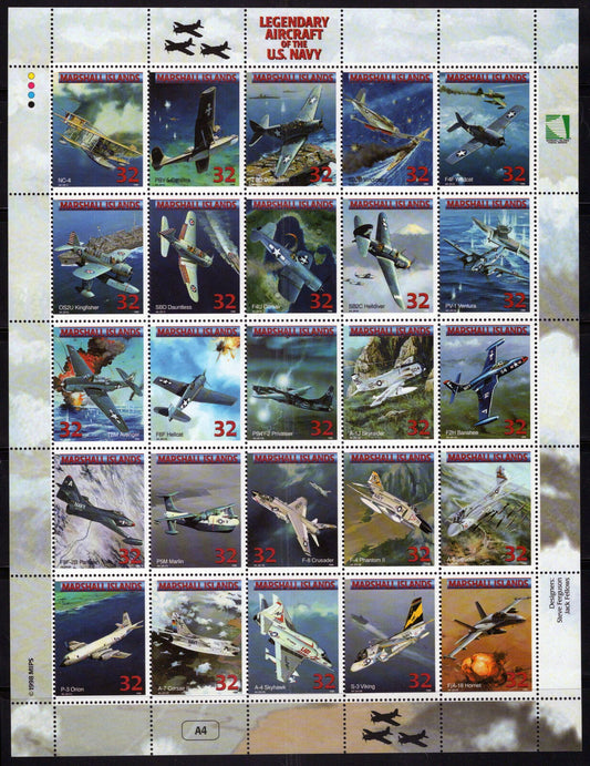 Marshall Islands 666 MNH Aircraft Aviation Planes Navy ZAYIX 092023SL47M