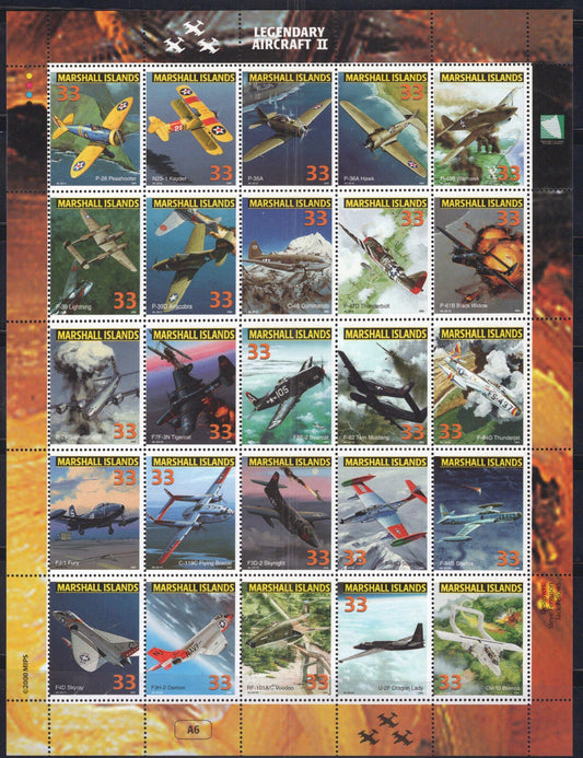 Marshall Islands 728 MNH Aircraft Planes Aviation Military ZAYIX 092023SL48M