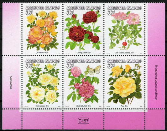 Marshall Islands 729 MNH Flowers Roses Plants Nature Zayix Stamps 092523SM49M