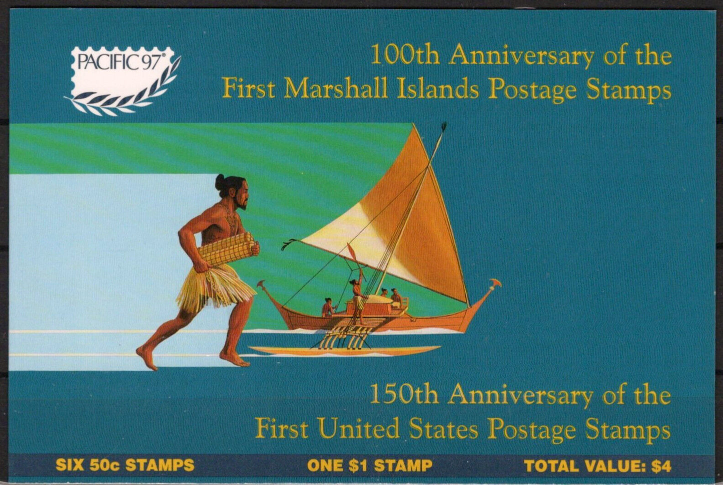 Marshall Islands 637a MNH Complete Booklet Stamps on Stamps Zayix 092523SM61M