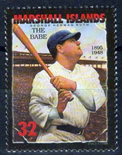 Marshall Islands 665 MNH George Herman Babe Ruth Baseball 100323S151M