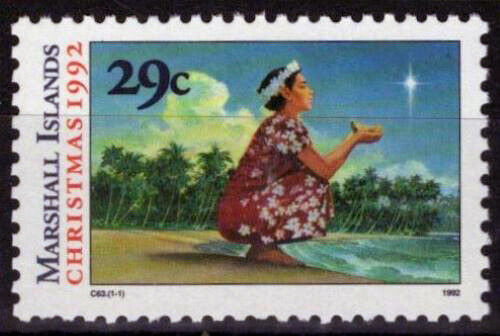 Marshall Islands 429 MNH Christmas Seaside View Zayix Stamps 100323S158M