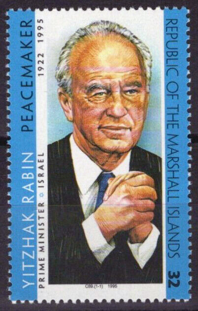 Marshall Islands 601 MNH Yitzhak Rabin Israeli Prime Minister 100323S167M