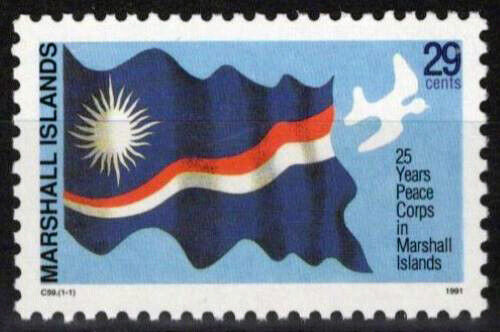 ZAYIX Marshall Islands 413 MNH Flags Peace Corps Dove Bird 100323S171M