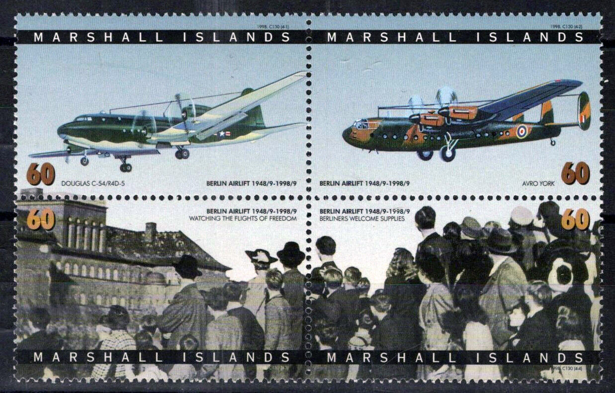 Marshall Islands 656 MNH Aviation Military War Berlin Airlift 100323S157M