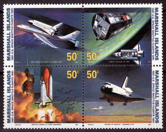 Marshall Islands 394a MNH Space Shuttle Satellites 100323S169M