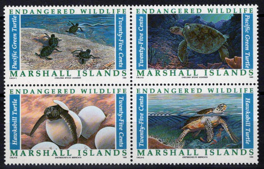 Marshall Islands 380a MNH Sea Turtles Endangered Wildlife 100323S161M