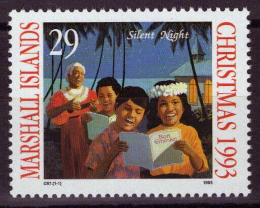 Marshall Islands 576 MNH Christmas Carolers Music Zayix Stamps 100323S173M