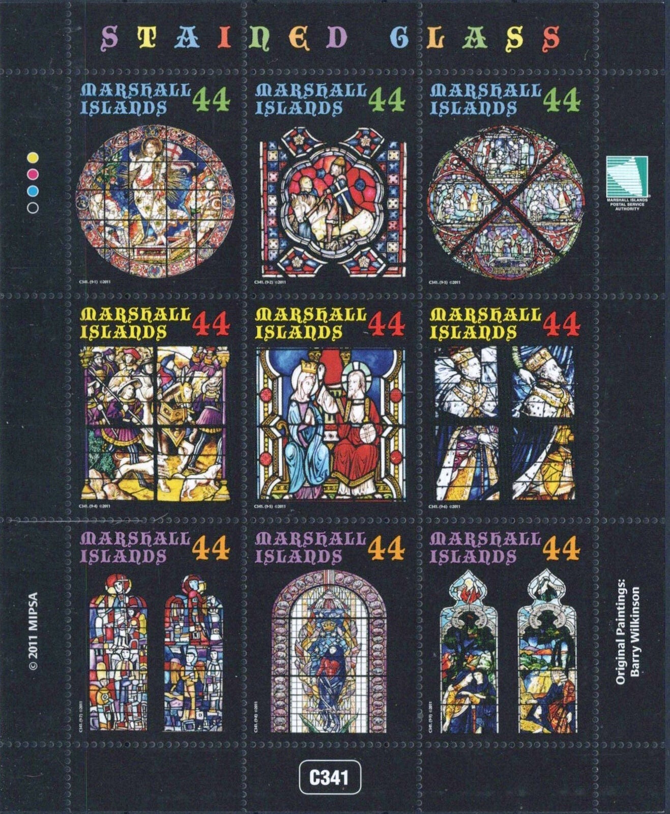 Marshall Islands 1015 MNH Stained Glass Windows Christmas 092523SM92M