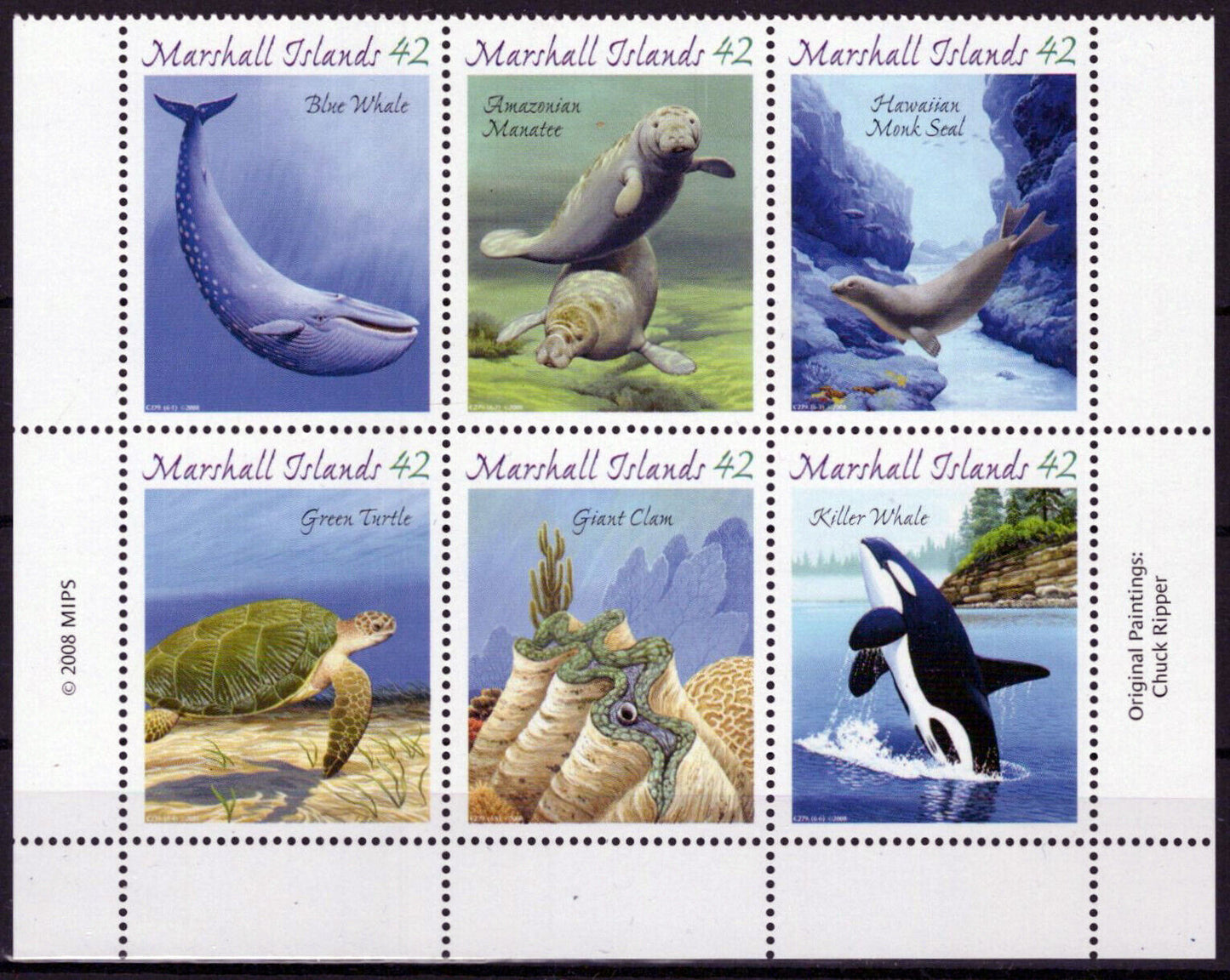 Marshall Islands 928 MNH Endangered Species Marine Life 092523SM85M