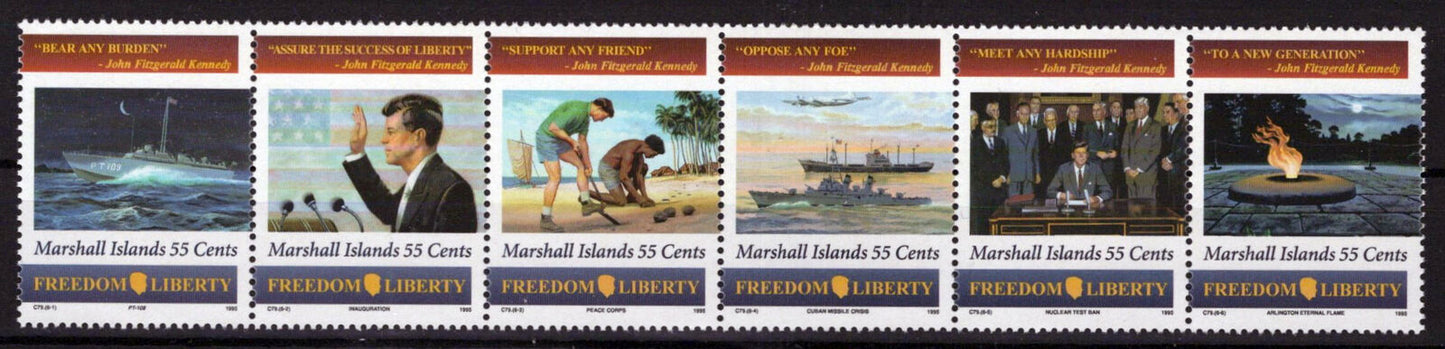 Marshall Islands 591 MNH John F. Kennedy Ships Military Zayix Stamps 092523SM94M