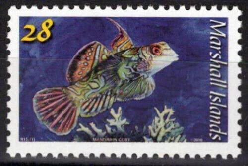 Marshall Islands 965 MNH Fish Mandarin Goby Marine Life 100323S185M