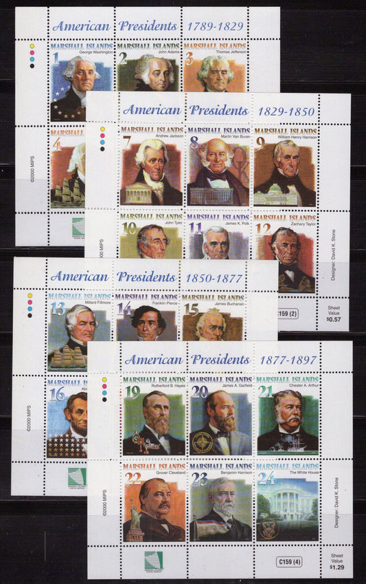 Marshall Islands 732-738 MNH American Presidents Zayix Stamps 092723SL35M