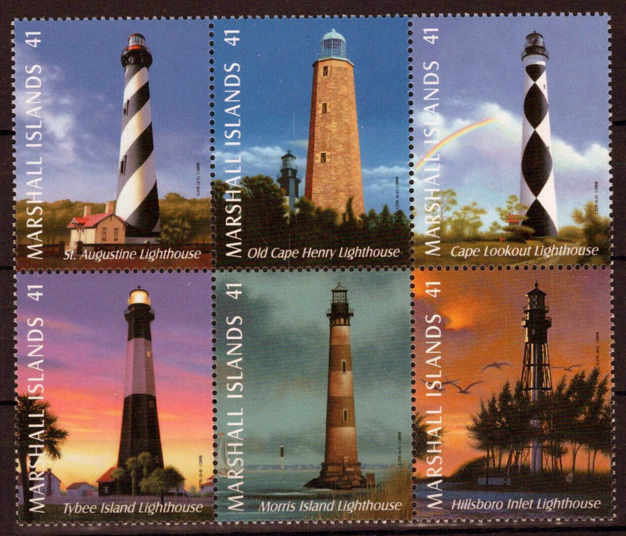 Marshall Islands 906 MNH Lighthouses St. Augustine 092523SM98M