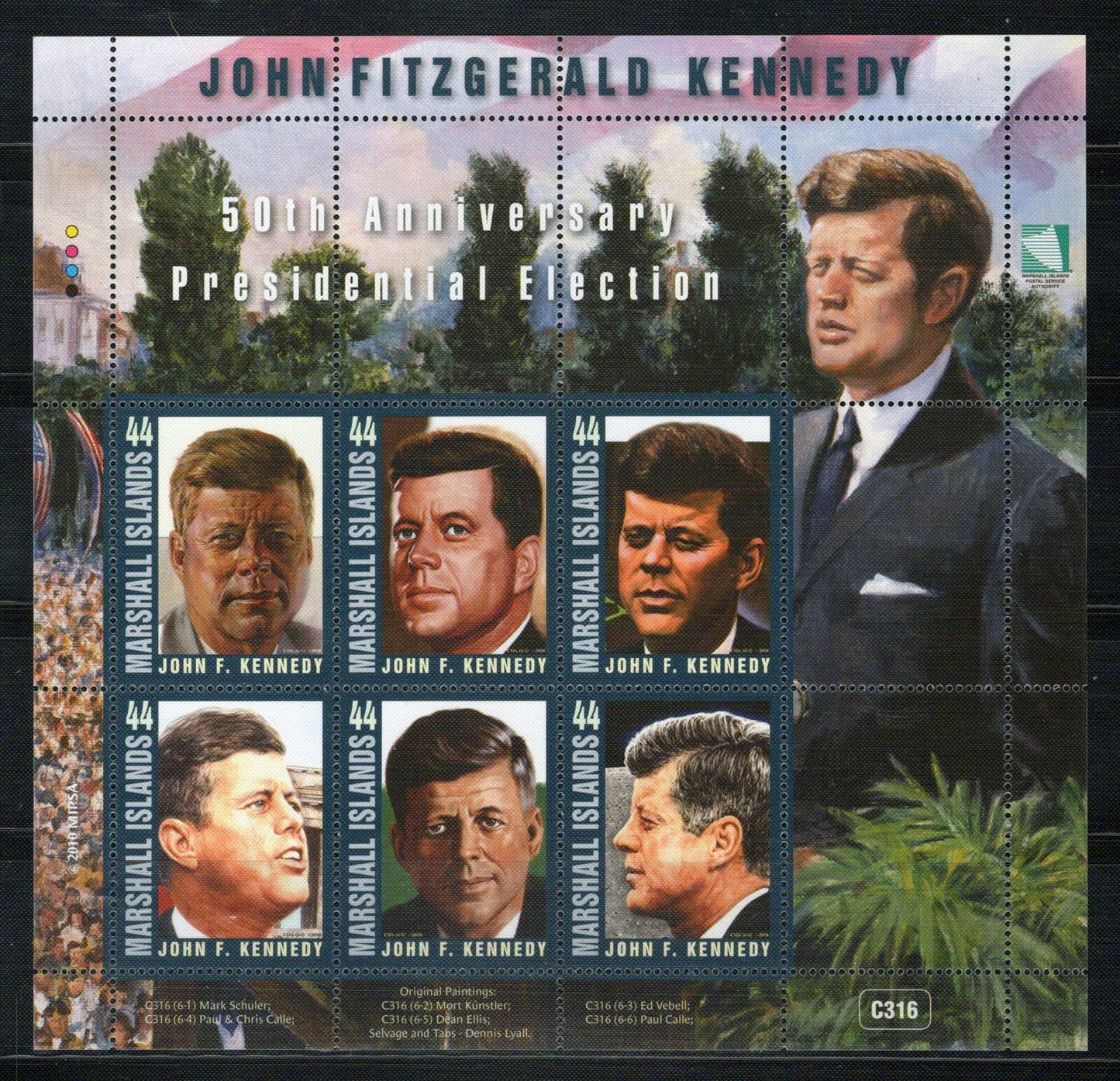 Marshall Islands 975 MNH John F. Kennedy President Politician 092723SL29M