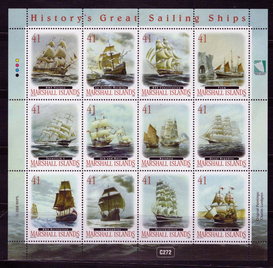 Marshall Islands 908 MNH Sailing Ships Transportation 092723SL31M