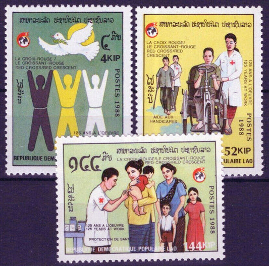 Laos 899-901 MNH Intl. Red Cross Red Crescent Organizations