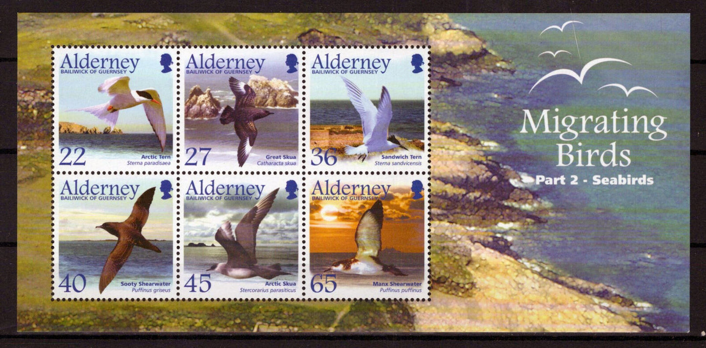 Alderney 214a MNH Migrating Birds Seabirds