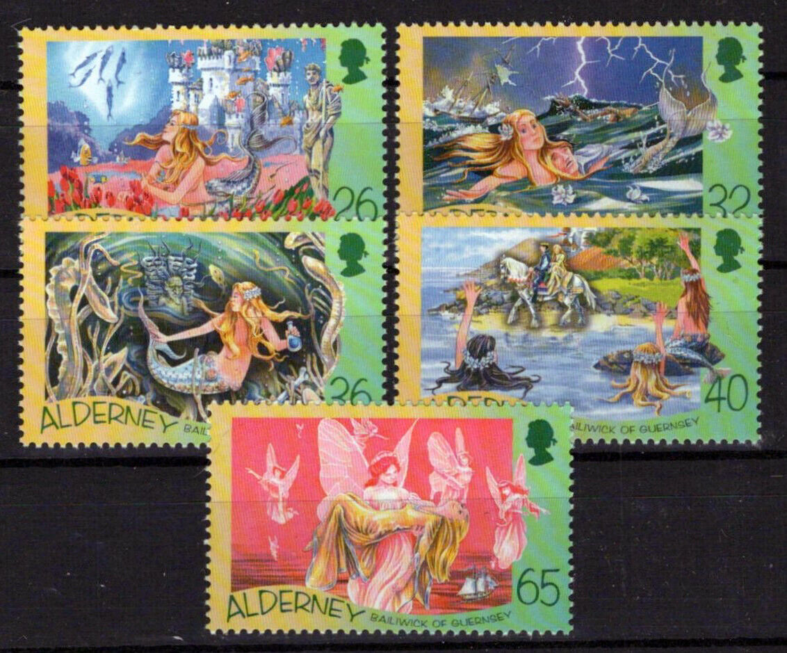 Alderney 245-249 MNH Fairy Tales Hans Christian Andersen