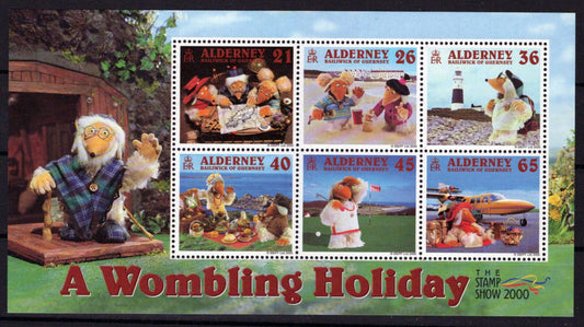 Alderney 153a MNH Cartoons The Wombles Tourism Aviation