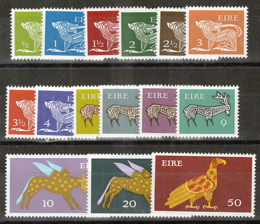 Ireland 290//304 MNH definitives missing 1974 issue 298-9A, 312A 1223S0008