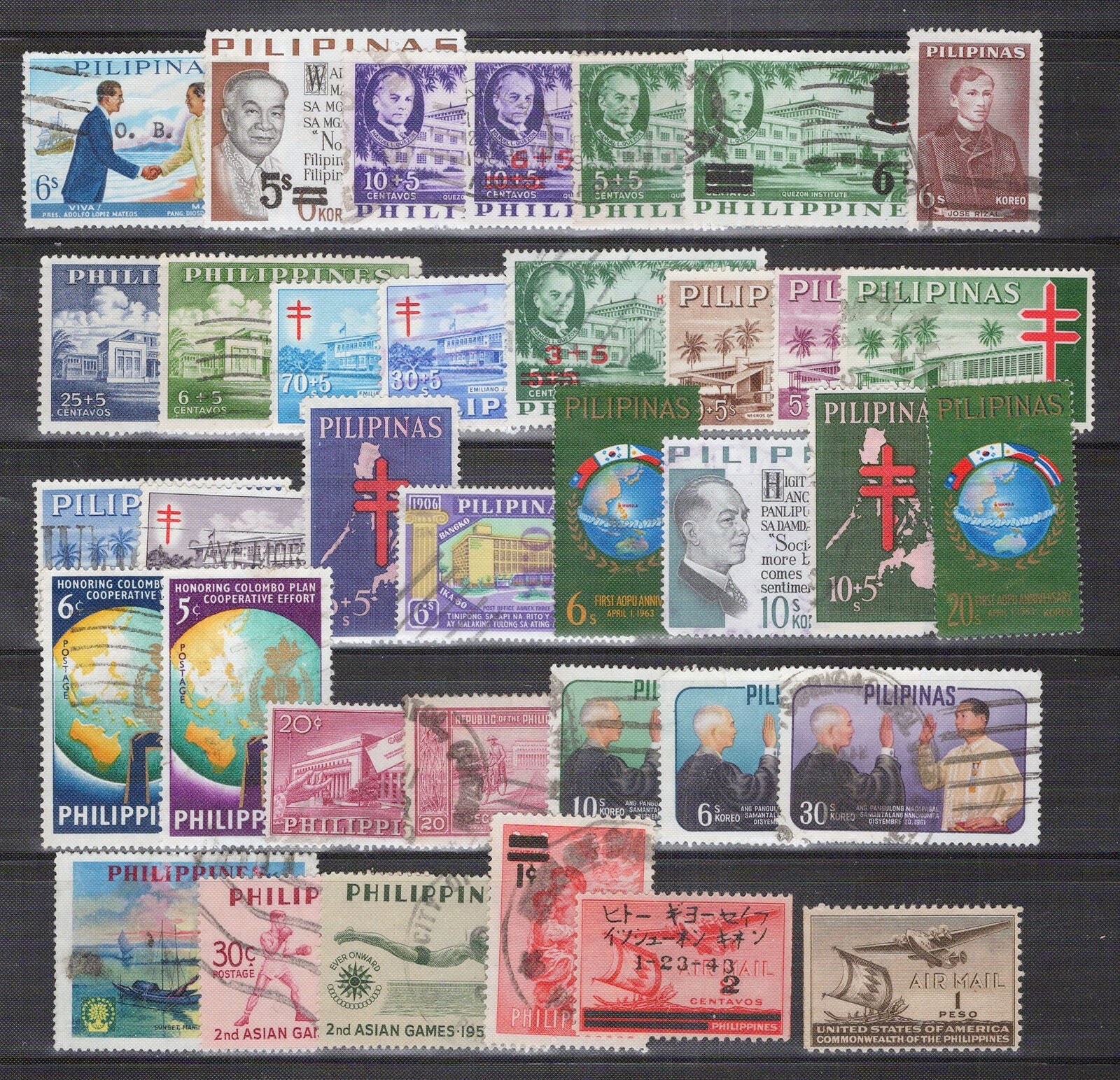 Philippines Collection 100 Commemorative & definitive stamps