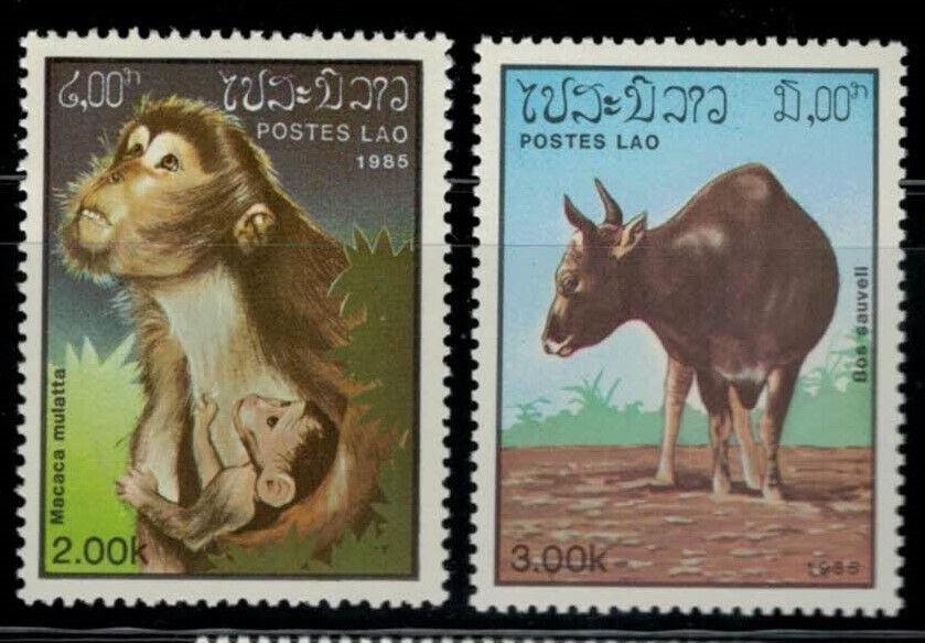 Laos 645-649 MNH Animals Monkey Bears Porcupines