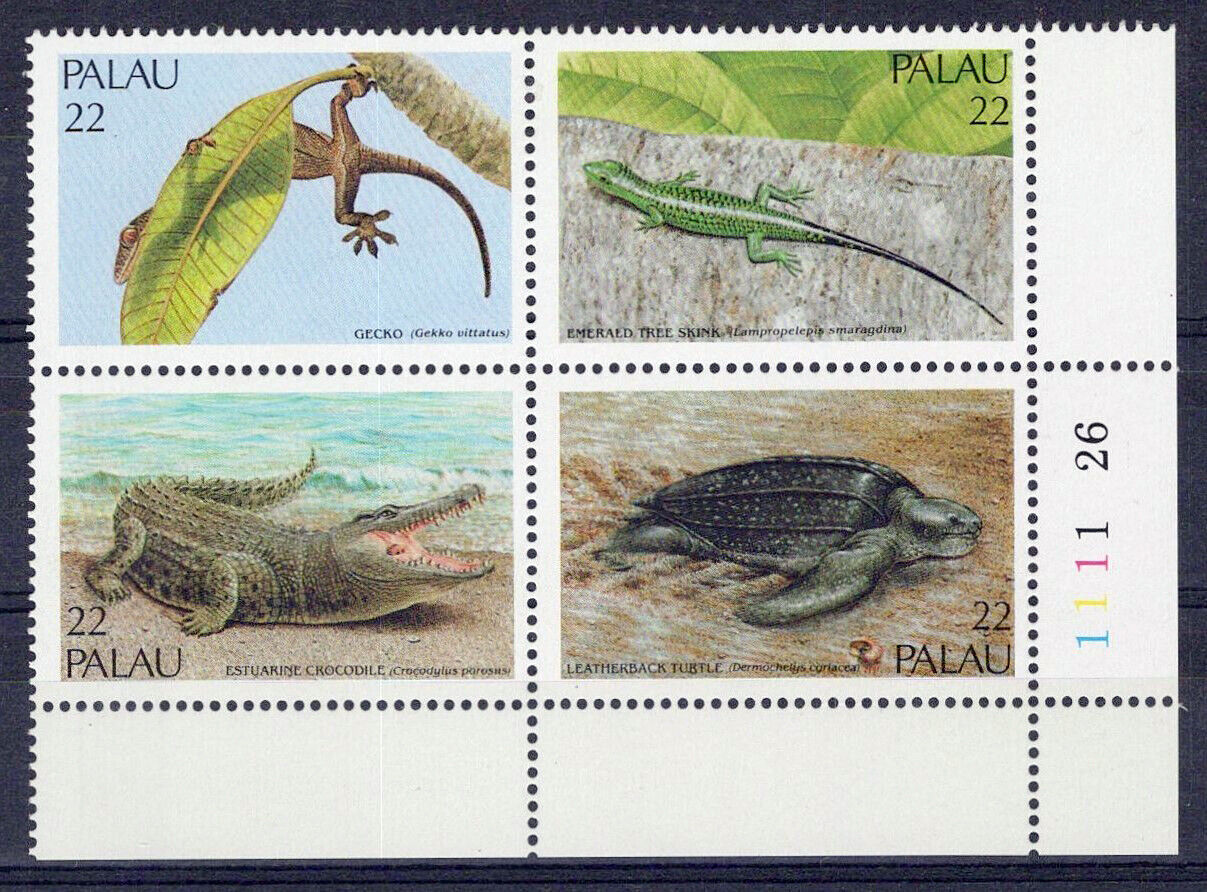 Palau 116a MNH Reptiles Animals Turtles Lizards