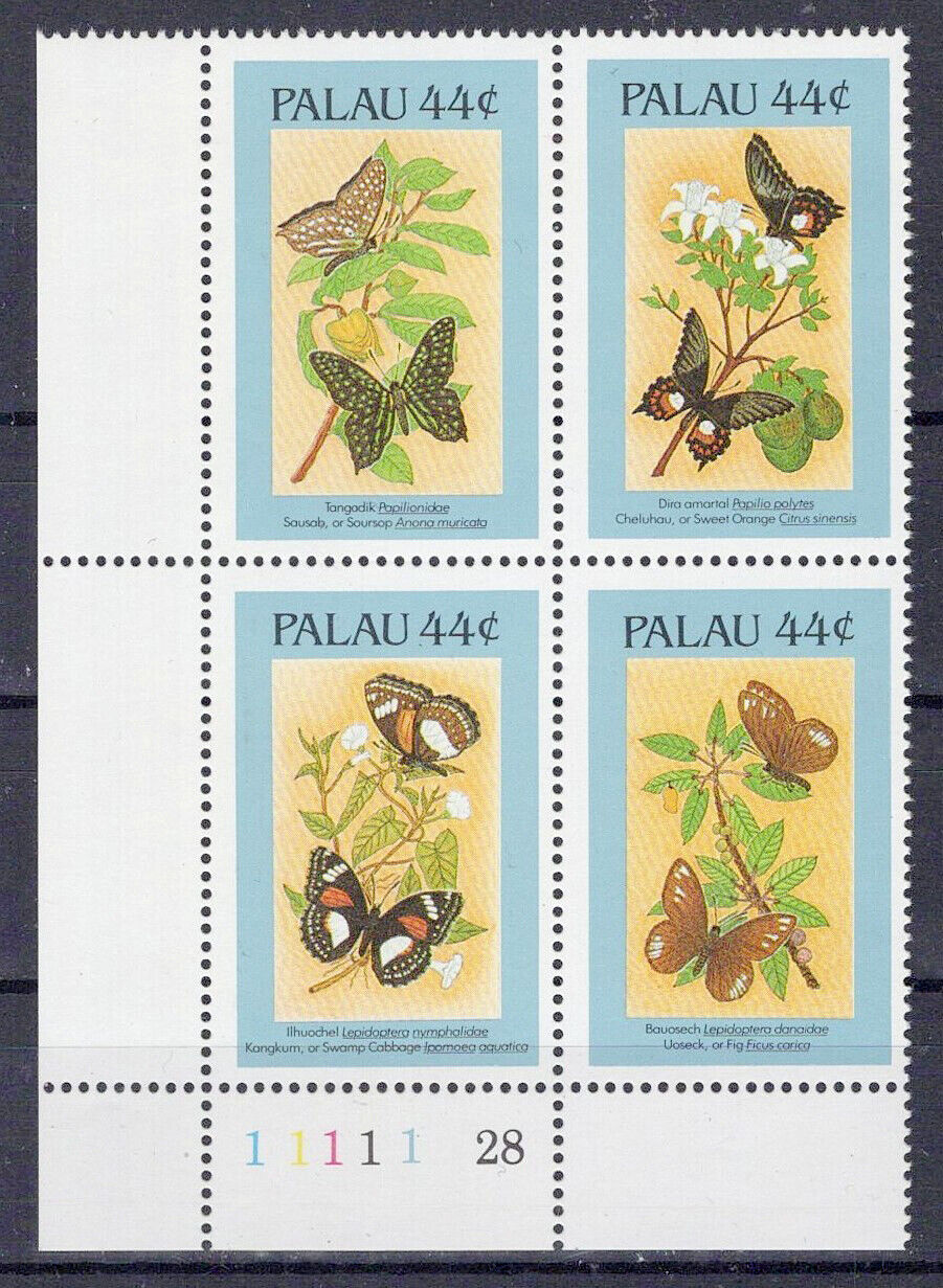 Palau 121Ef MNH Butterflies Insects Nature