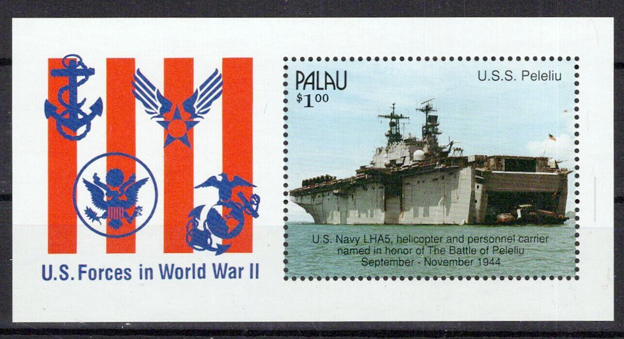 Palau 258 MNH Ships Military War