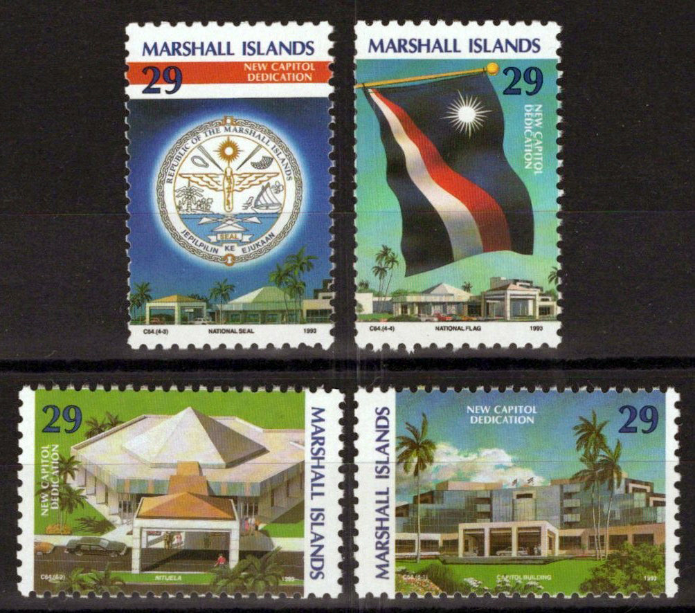 Marshall Islands 567-570 MNH Capitol Dedication Architecture ZAYIX 0124S0007M