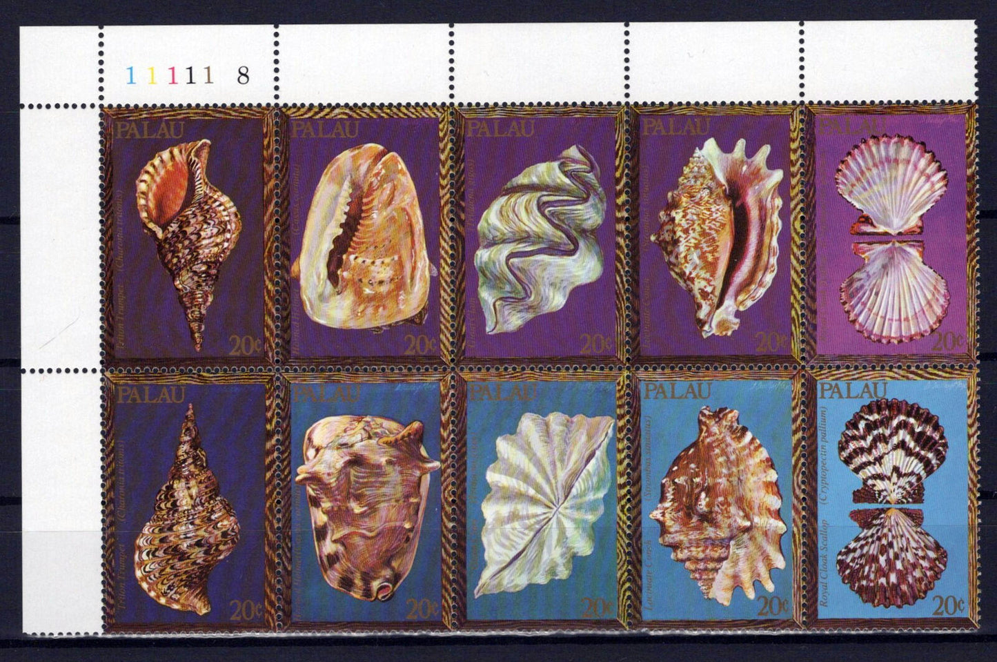 Palau 50a MNH Seashells Marine Life