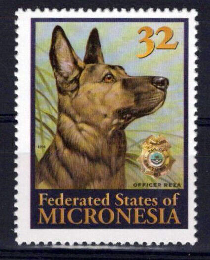 Micronesia 247 MNH Pets Animals Dogs Officer Reza