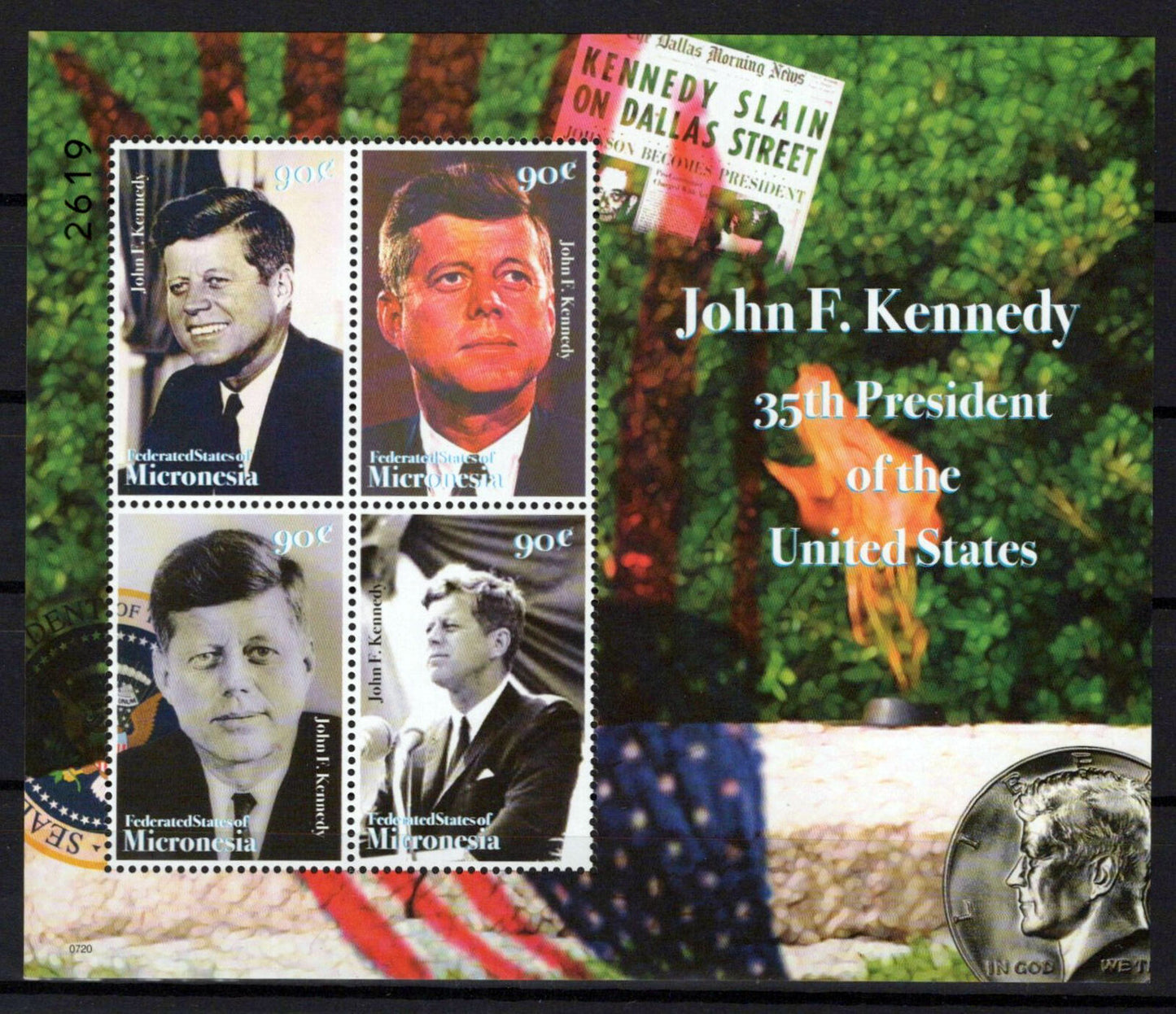 Micronesia 764 MNH John F. Kennedy Politician Historical Figure