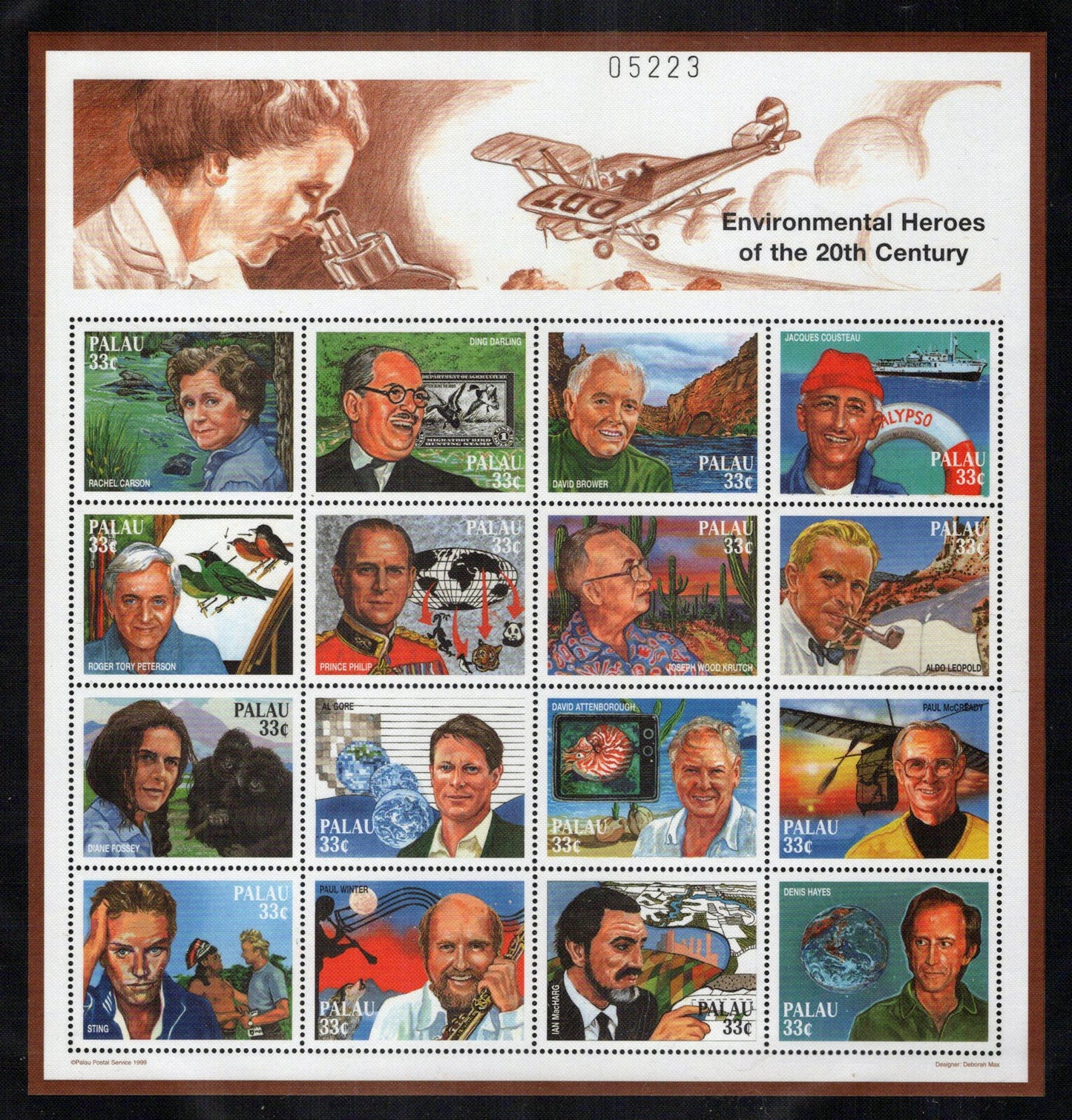 Palau 479 MNH Environmental Heroes Jacques Cousteau