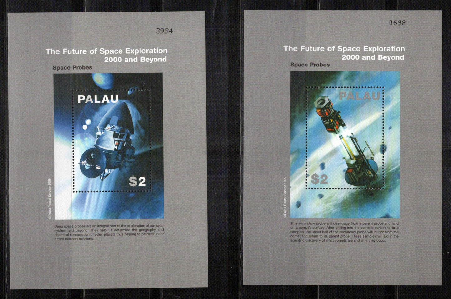 Palau 533-537 MNH Space Exploration Probes