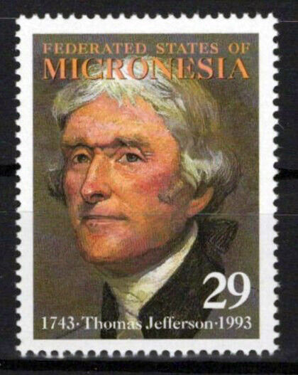 Micronesia 172 MNH Thomas Jefferson Historical Figure