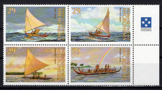 Micronesia 176a MNH Pacific Canoes Transportation