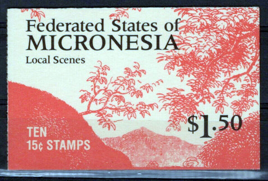 Micronesia 33a MNH Booklet Pane Nature Waterfalls