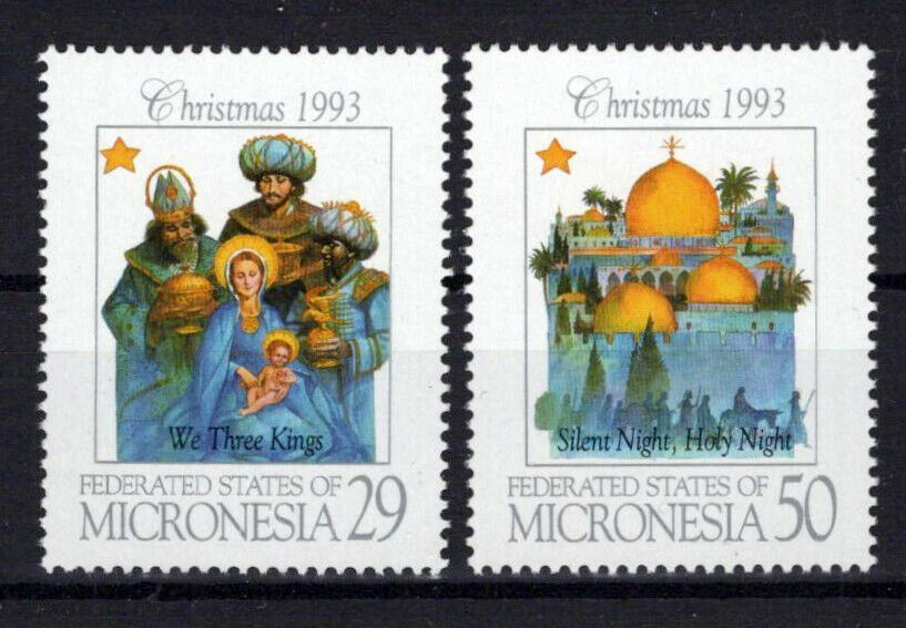 Micronesia 184-185 MNH Christmas Three Kings Silent Night