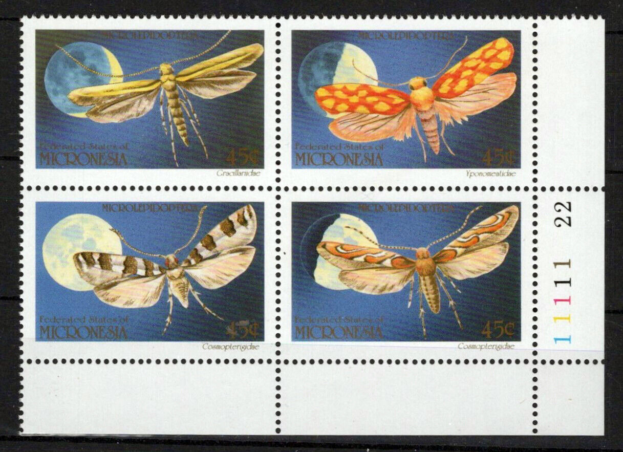 Micronesia 130a MNH Moths Insects